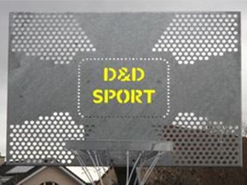 Afbeelding van Basketbal: stalen bord 180x105