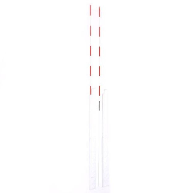 Afbeelding van volleybal-antennes fiber + hoes - per paar (demonteerbaar)
