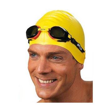 Afbeelding van Badmuts Latex geel
