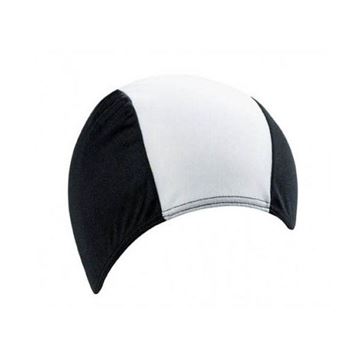 Afbeelding van Badmuts Kinderen polyester zwart/wit