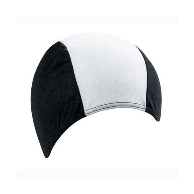 Afbeelding van Badmuts Heren polyester zwart/wit