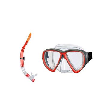 Afbeelding van Snorkelset volwassene rood