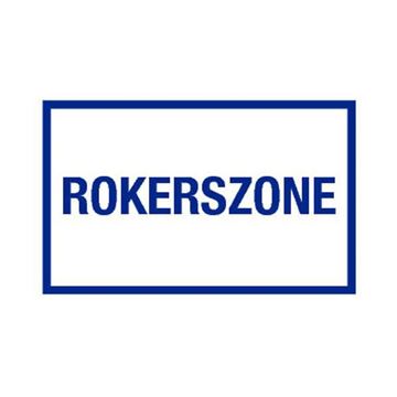 Afbeelding van Rokerszone kunststofbordje 40x25cm