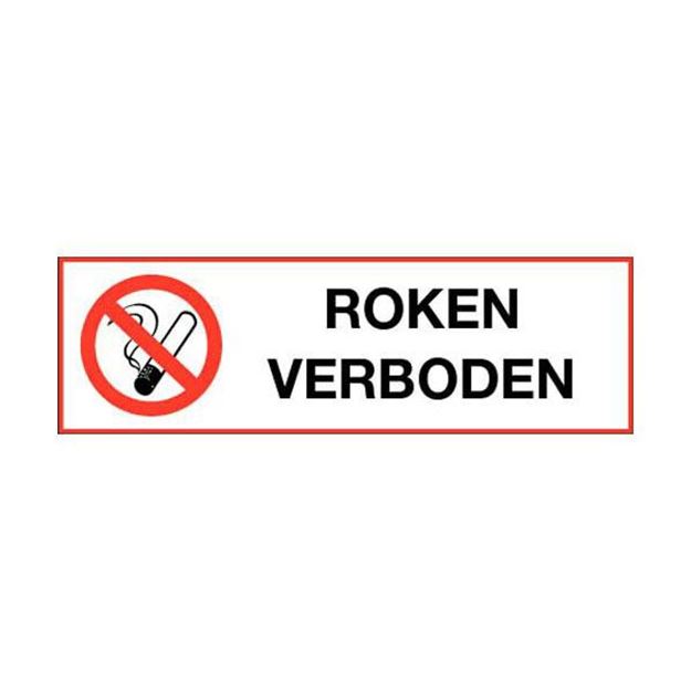 Afbeelding van Roken verboden sticker 9cm