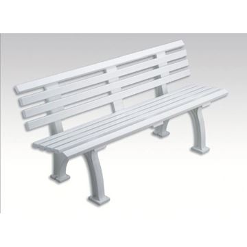 Afbeelding van Zitbank FREIBURG, L 150cm, 15kg, wit
