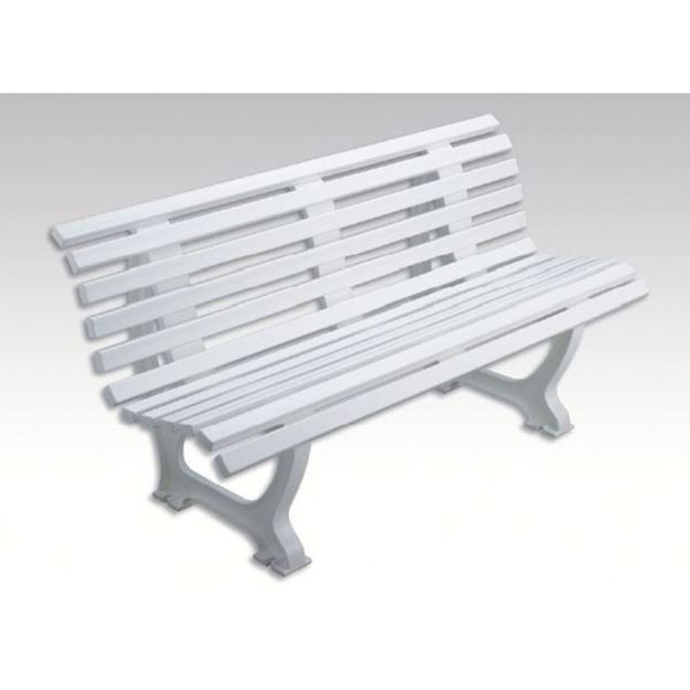 Afbeelding van Zitbank HELGOLAND, L 150cm, 19kg, wit
