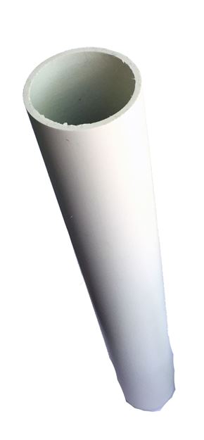 Afbeelding van PVC grondkoker cornerpaal met afsluitdop