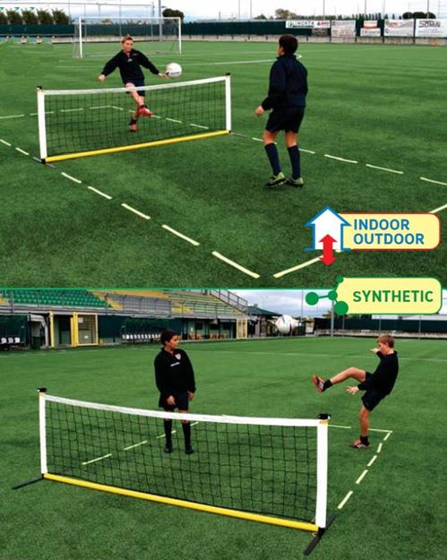 Afbeelding van Voetbal-tennis set kunstgras