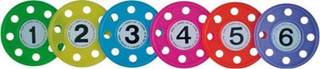 Afbeelding van verzwaarde duikschijven, set van 6