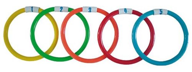 Afbeelding van verzwaarde ringen, set van 5