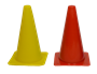 Afbeelding van PVC kegel 18cm - geel