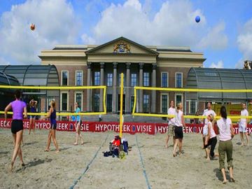 Afbeelding van beachvolleybalnet FIVB - 4mm - kevlar - geel