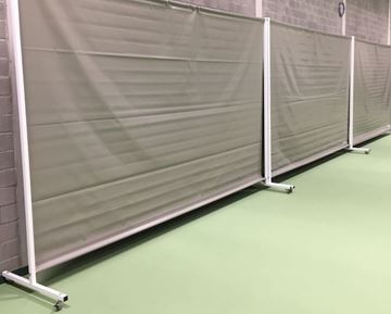 Afbeelding van Verrolbare scheidingswand 4 x 2,5m