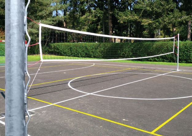 Afbeelding van Volleybalpalen galva grijs (set)