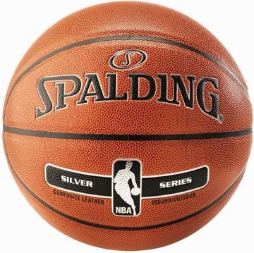 Afbeelding van Spalding Basketbal Silver Leder 7-6-5