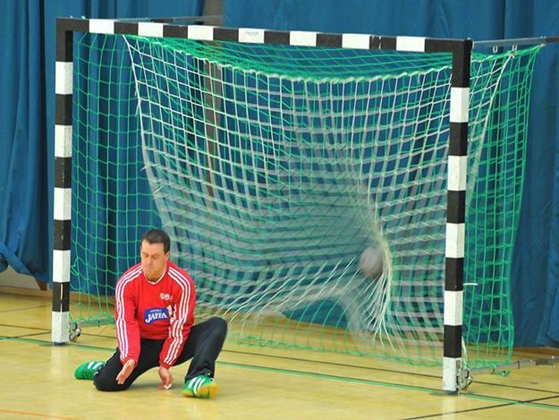 Afbeelding van Smoornet handbal, 3x2m, wit, 3mm, per paar