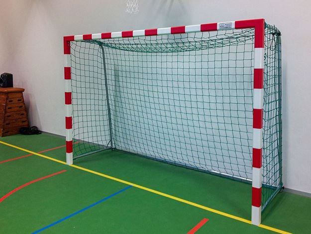Afbeelding van Handbaldoel, vaste insteek met vaste netbeugels, diepte 1m