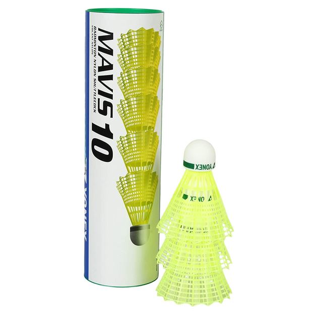 Afbeelding van Pluimpjes Yonex Mavis 10 (Koker / 6), geel