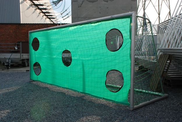 Afbeelding van Doelschot oefenwand 5x2m, 5 gaten