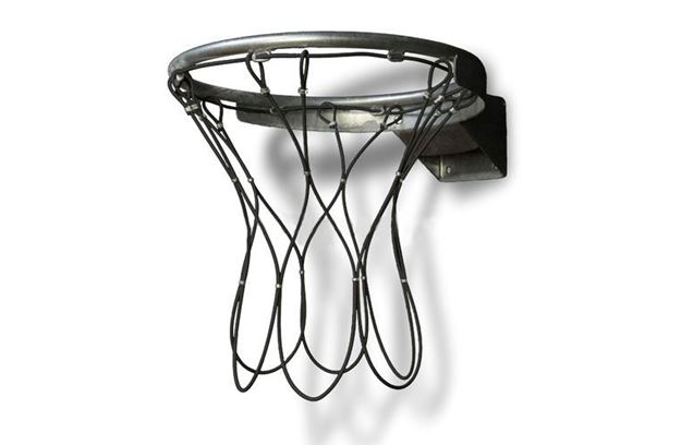 Afbeelding van Basketbalnet geplast. staalkabel