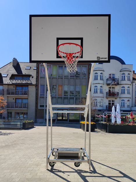 Afbeelding van Basketbaltoren verplaatsbaar-verrolbaar