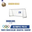 Afbeelding van Voetbaldoel - dribbeldoelen 3X1,5m, PRO, 1 paar doelen