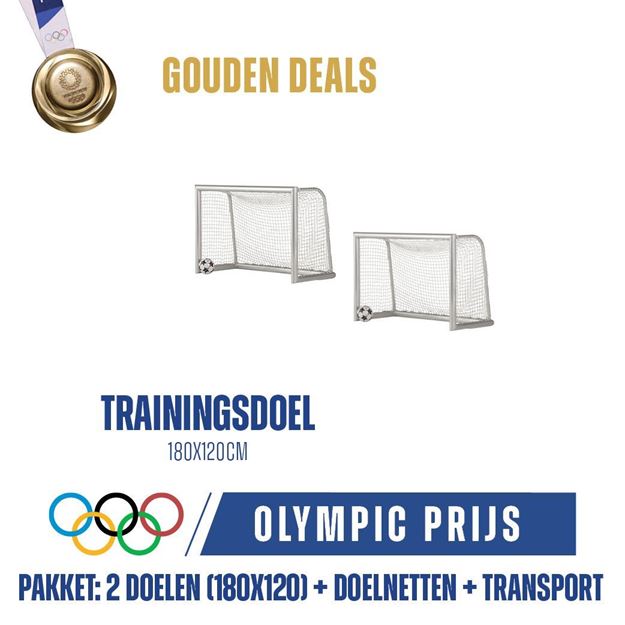 Afbeelding van Voetbaldoel - trainingsdoel 180x120cm, PRO, 1 paar doelen