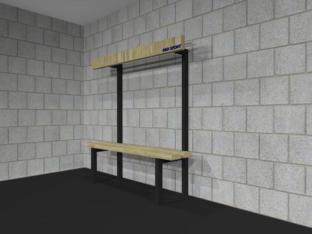 Afbeelding van Kleedkamer zitbank model S402