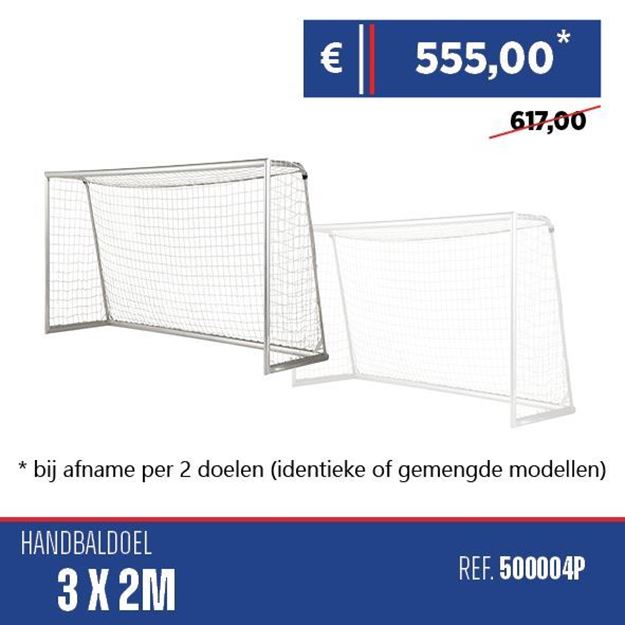 Afbeelding van Voetbaldoel 3X2m, standaard, MAGISCHE ACTIE