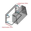 Afbeelding van Doelnetten 7,50x2,50x1x2,25m - wit - 4mm