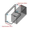 Afbeelding van Doelnetten 7,5x2,5x2x2 - 4mm - wit