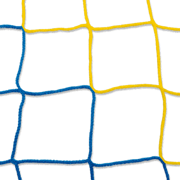 Afbeelding van Doelnetten 7,5x2,5x0,8x1,5m - 4mm - blauw/geel
