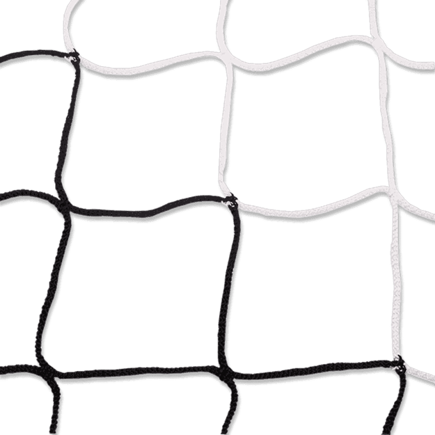 Afbeelding van Doelnetten 7,5x2,5x0,8x1,5m - 4mm - zwart/wit