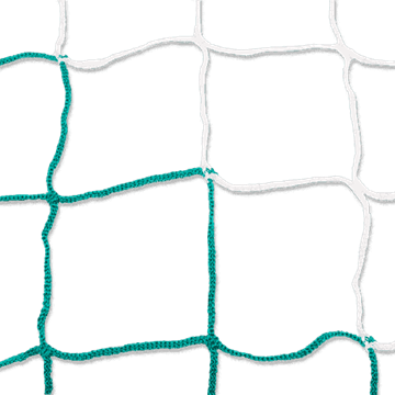 Afbeelding van Doelnetten 7,5x2,5x0,8x2m - 4mm - groen/wit