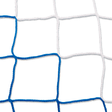 Afbeelding van Doelnetten 7,5x2,5x0,8x2m - 4mm - blauw/wit