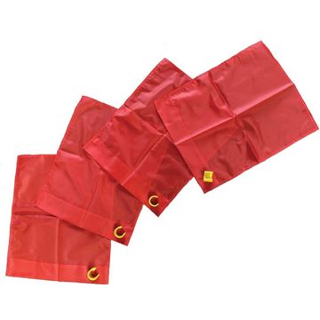 Afbeelding van Cornervlag, rood, set v. 4