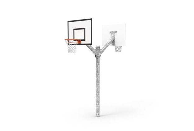 Afbeelding van Basketbaltoren met 2 basketbakorven