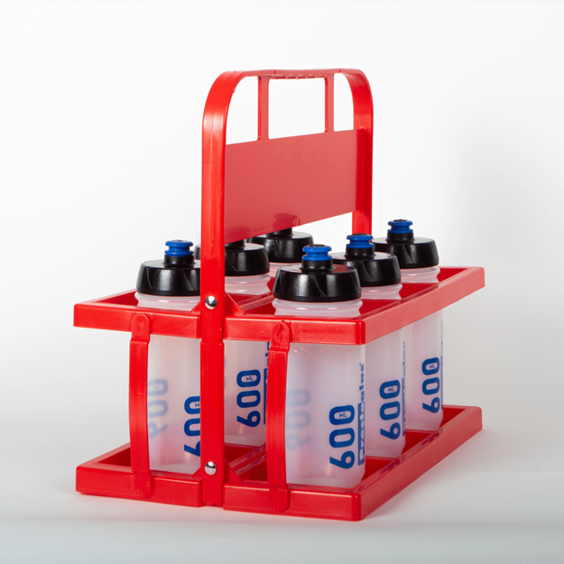 Afbeelding van draagrek pvc + 6 drinkbussen hyg 600mlcl