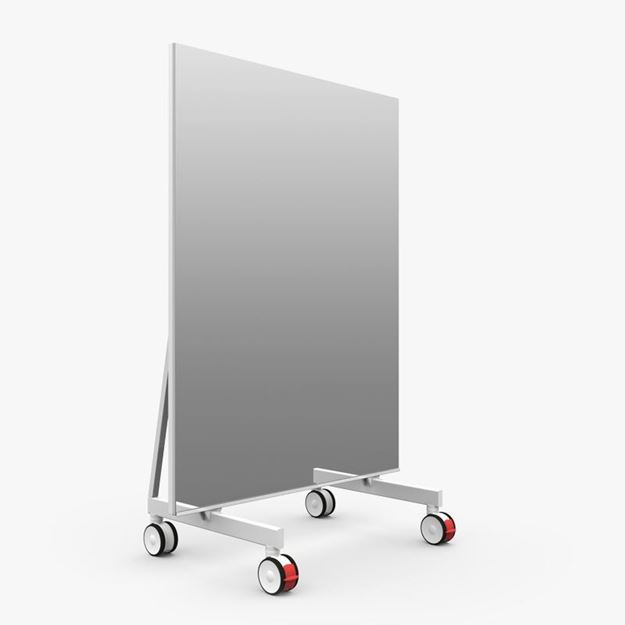 Afbeelding van Verrolbare spiegelwand 1,25m