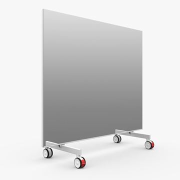 Afbeelding van Verrolbare spiegelwand 2m