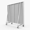 Afbeelding van Verrolbare spiegelwand 2m