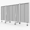 Afbeelding van Verrolbare spiegelwand 4m