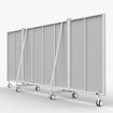 Afbeelding van Verrolbare spiegelwand 5m