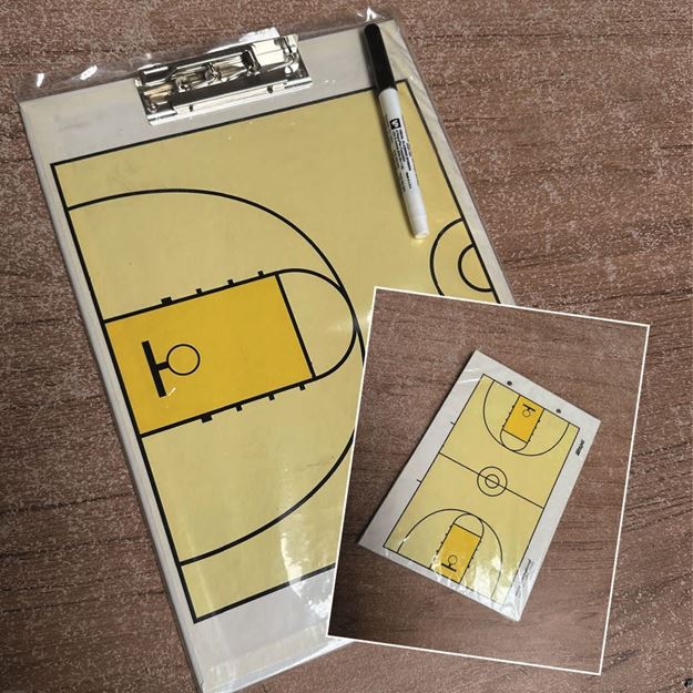 Afbeelding van Eindereeks - Tactiekbord Basketball light (Recto-verso)