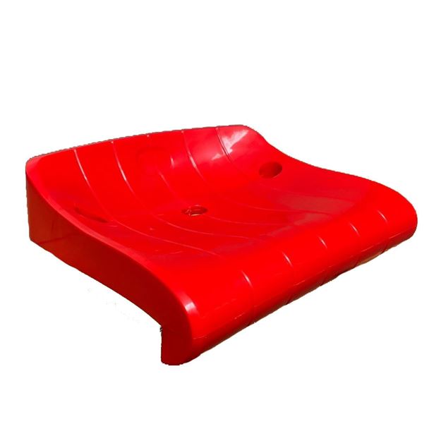 Afbeelding van Stockverkoop - Tribunezitje "Colloseum"- rood - set van 16 stuks