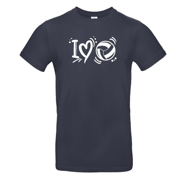 Afbeelding van T-shirt Velvoc: 190g - I Love Volleyball