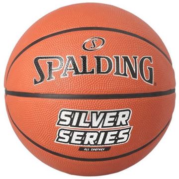 Afbeelding van Spalding NBA Silver, rubberen bal, maat 7