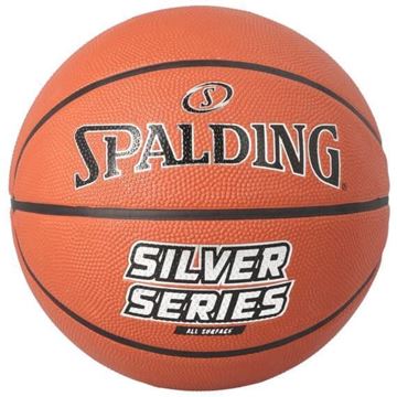 Afbeelding van Spalding NBA Silver, rubberen bal, maat 6