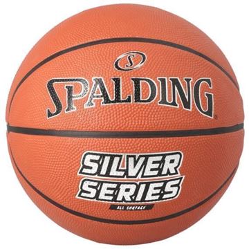 Afbeelding van Spalding NBA Silver, rubberen bal, maat 5