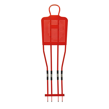 Afbeelding van Vrijschopfiguur "Sporti" 180cm, rood